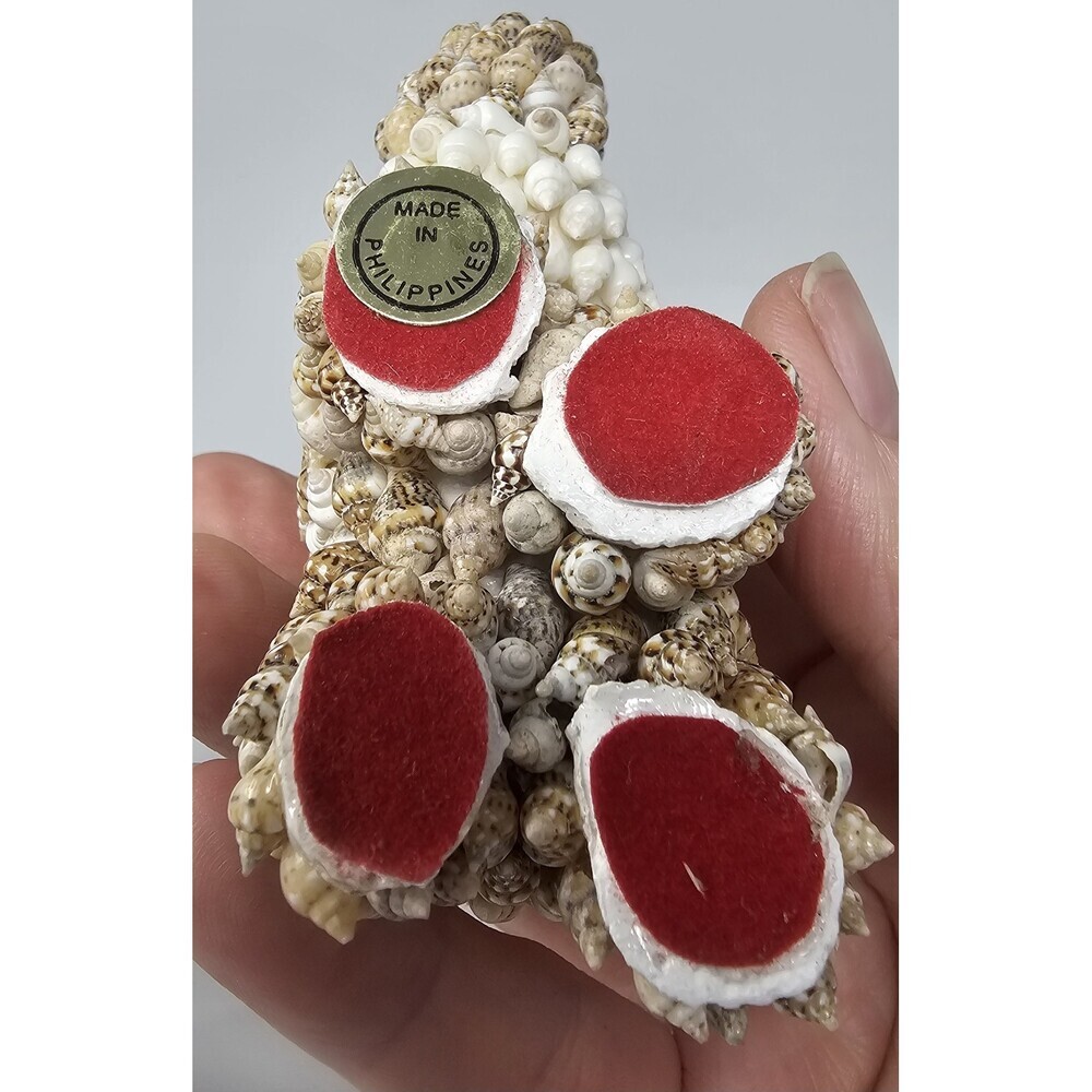 Sea Shell Encrusted Elephant Figurine Shell Covered Hand Made Statue Philippines - Picture 6 of 7